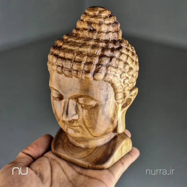 تصویر اصلی مجسمه چوبی بودا نورا